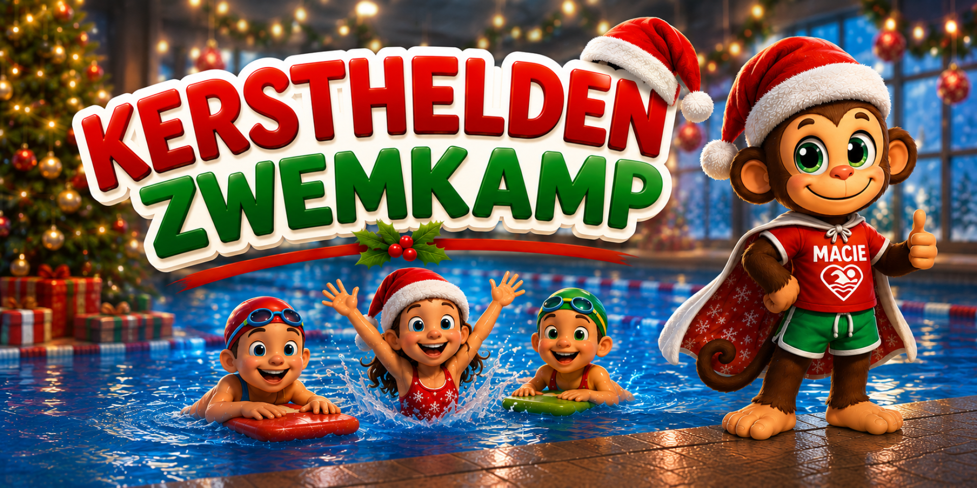 Kerstheldenzwemkamp – 3 dagen vol waterpret en kerstmagie!