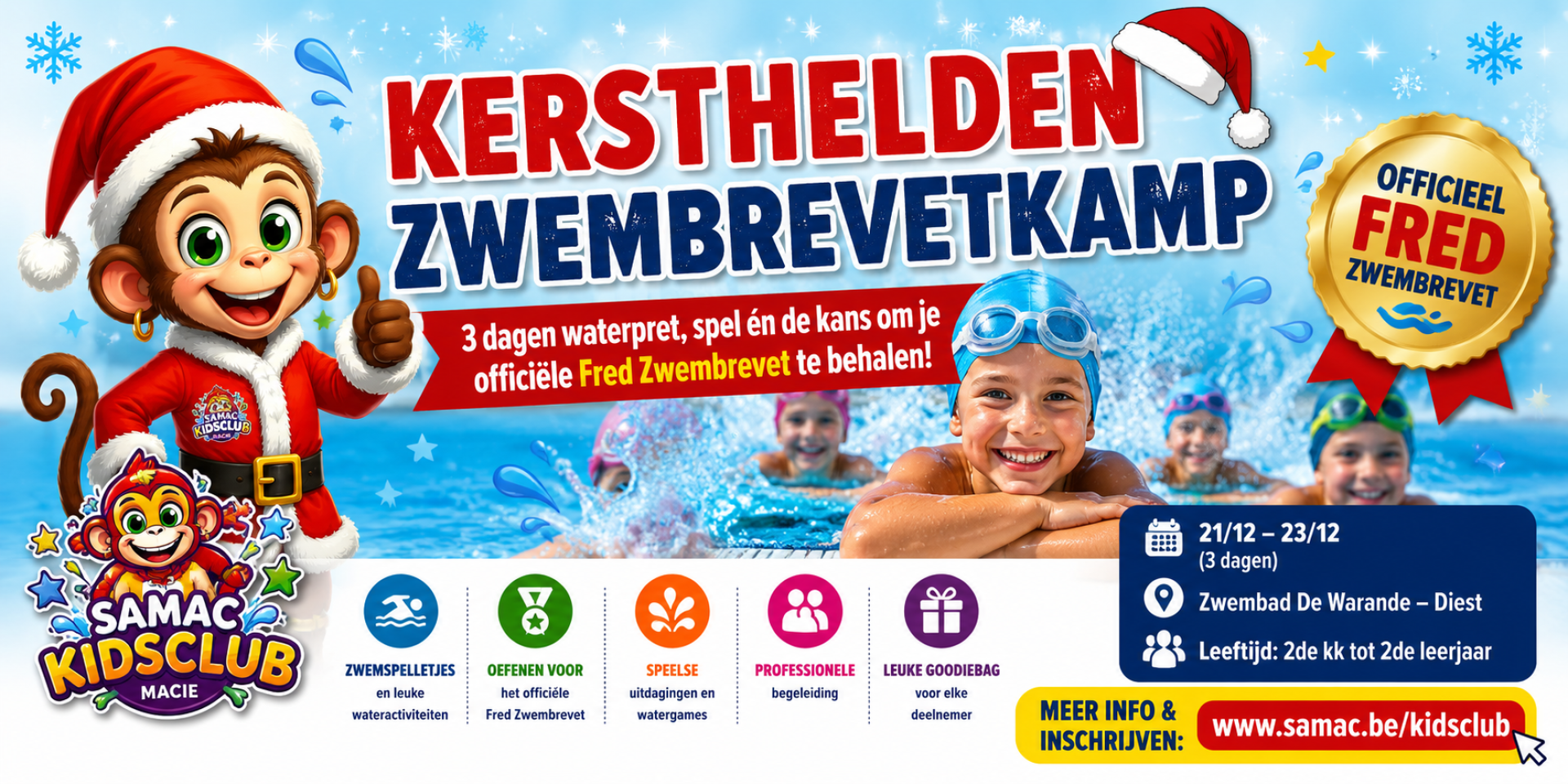 Kersthelden Zwembrevetkamp